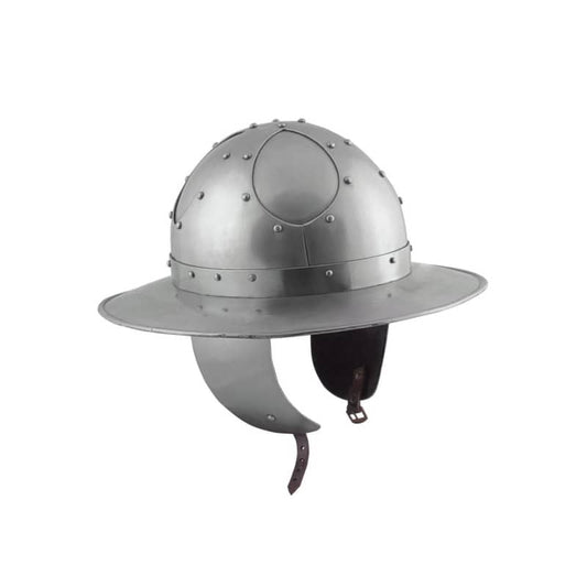 ULF-HM-23-S Sombrero de hierro con mejillas, 2 mm de acero - Espadas y Más
