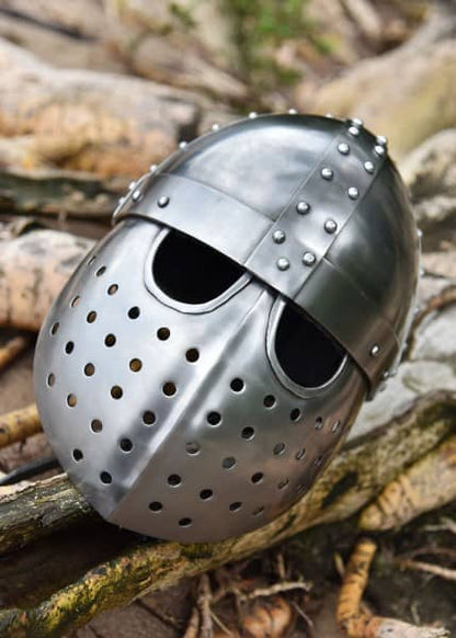 ULF-HM-29 Casco cruzado Spangenhelm con máscara - Espadas y Más