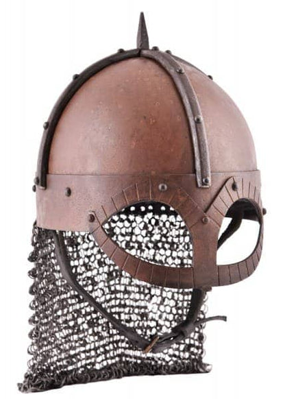 ULF-HM-32 Casco vikingo Gjermundbu acabado antiguo 2 mm - Espadas y Más