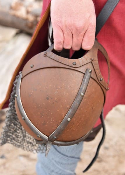 ULF-HM-32 Casco vikingo Gjermundbu acabado antiguo 2 mm - Espadas y Más