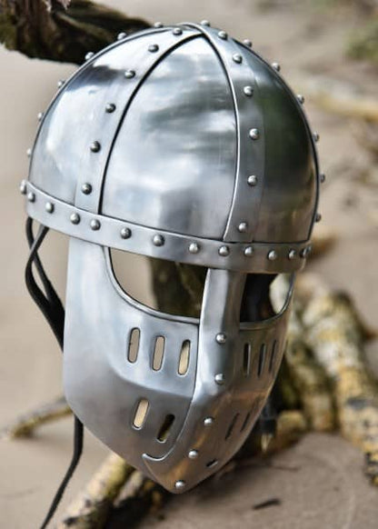 ULF-HM-33 Casco medieval Spanghelm con máscara - Espadas y Más