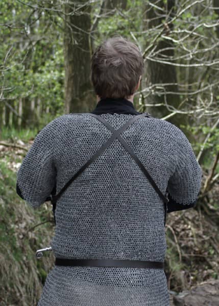 ULF-PA-08 Peto frontal medieval con bordes de cuero - Espadas y Más