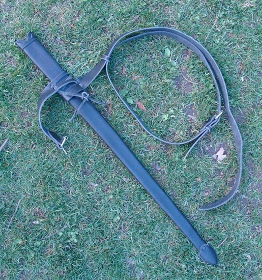 Vaina de espada de piel con cinturón SWA14 - Espadas y Más