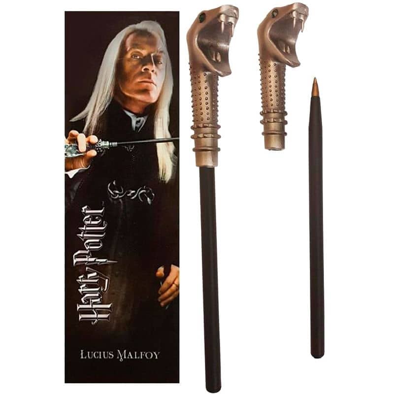 Varita boligrafo y marcapaginas Lucius Malfoy Harry Potter - Espadas y Más