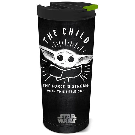 Vaso cafe acero inoxidable Yoda The Child The Mandalorian Star Wars 425ml - Espadas y Más