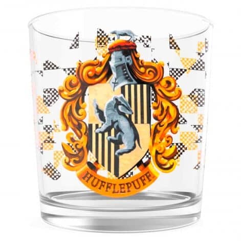 Vaso cristal Logo Hufflepuff Harry Potter - Espadas y Más