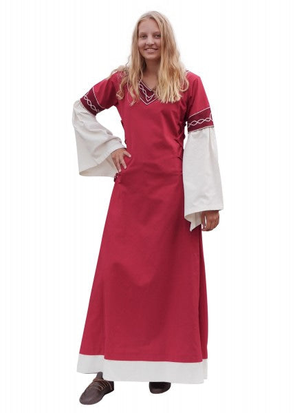 Vestido medieval Alvina, Rojo o Azul - Espadas y Más