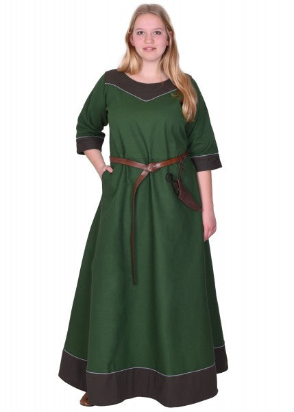 Vestido medieval Gesine de lona,Varios Colores 1280021960 - Espadas y Más
