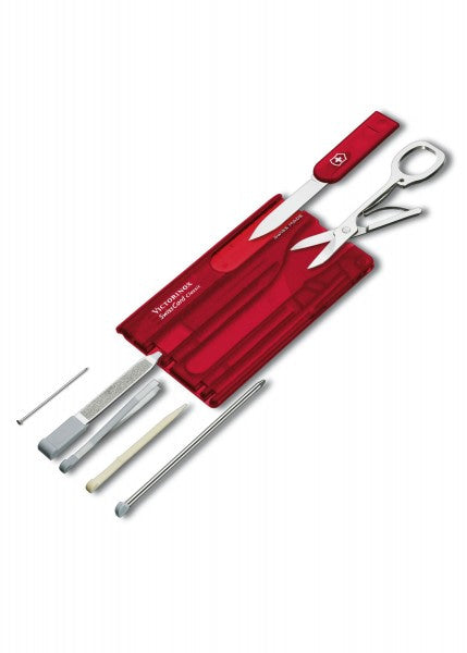Kit herramientas Swiss Card Classic, rojo, Victorinox VI-0.7100.T - Espadas y Más