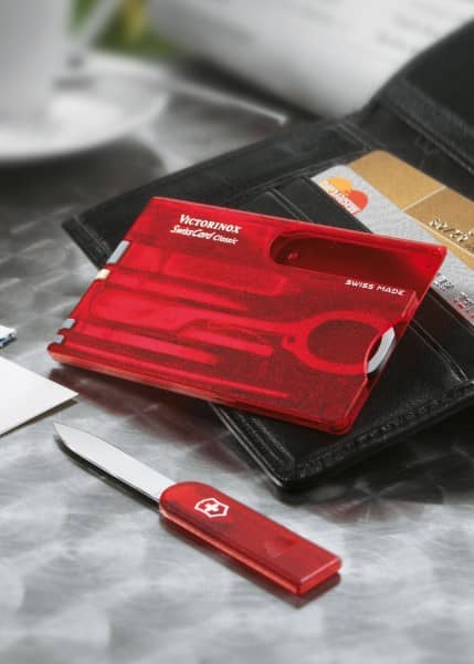 Kit herramientas Swiss Card Classic, rojo, Victorinox VI-0.7100.T - Espadas y Más