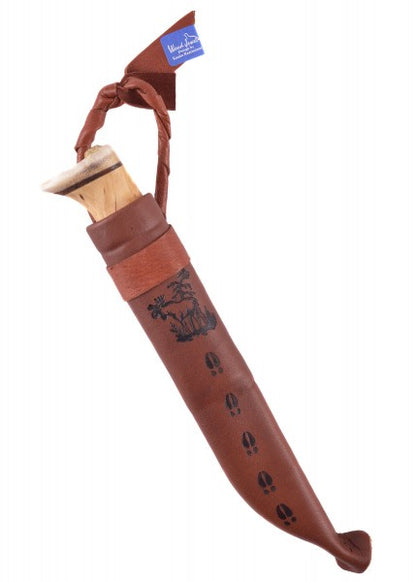 Cuchillo de Caza con mango de abedul rizado, Wood-Jewel WJ-23AVS - Espadas y Más
