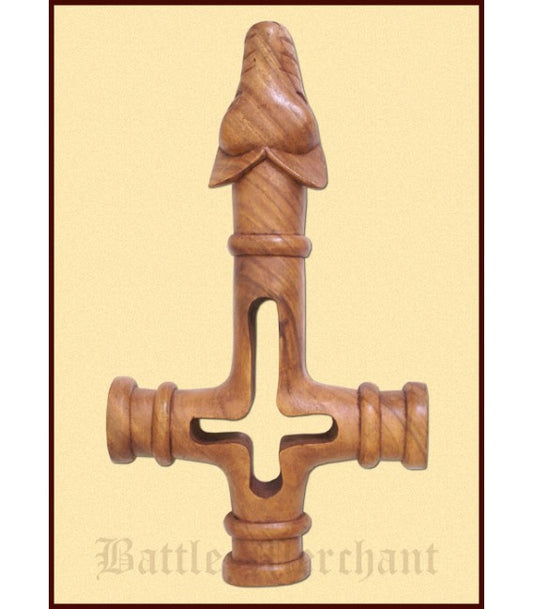 Cruz de lobo, tallada a mano, grande 1504003100 - Espadas y Más