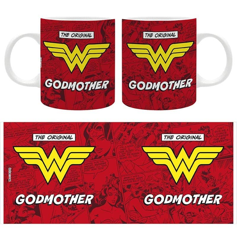 Wonder Woman - Mug 320ml - THE ORIGINAL "W" GODMOTHER x2 - Espadas y Más