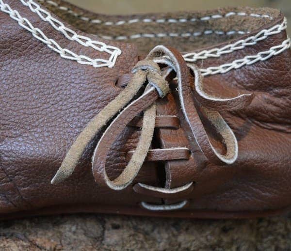 Zapato bajo Normando Cuero Marrón S. XII-XIV - Espadas y Más